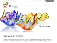 Tablet Screenshot of fireglassstudio.com